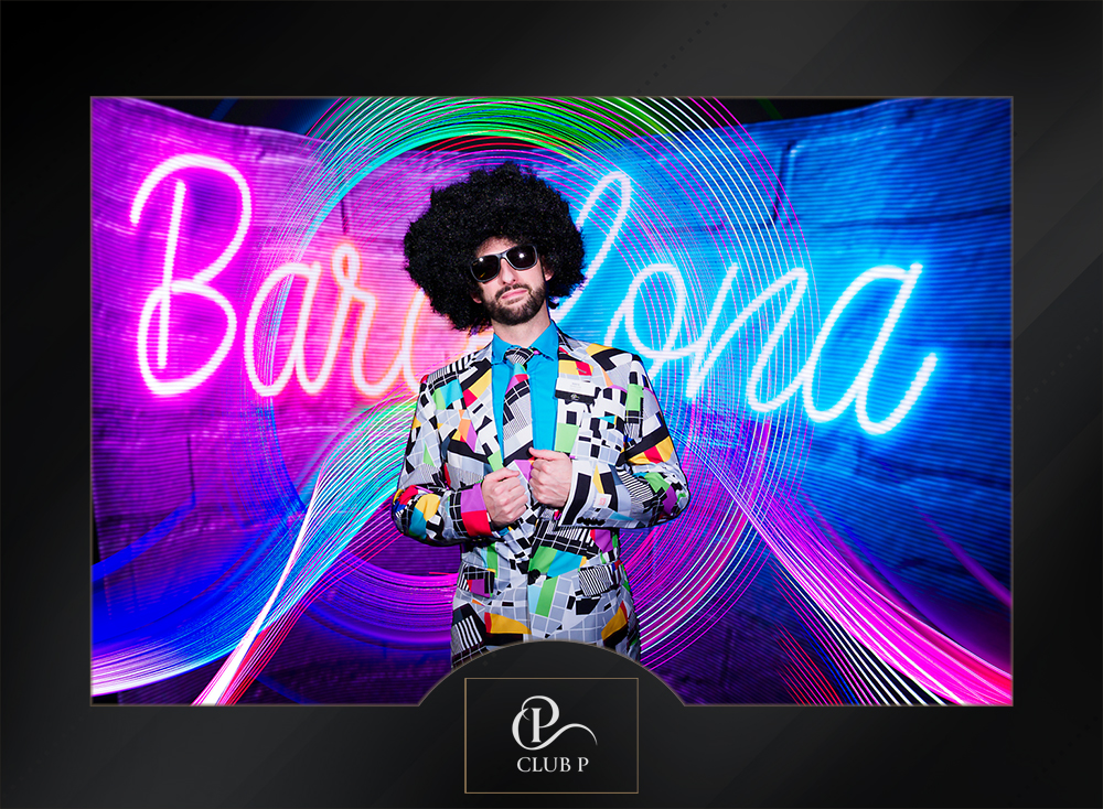 Retrato Light Painting Photocall Club P