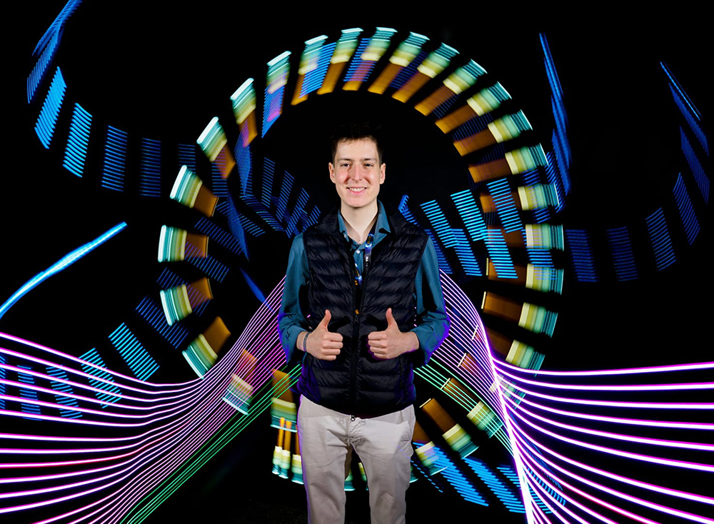 Retrato Light Painting Photocall GLS Madrid