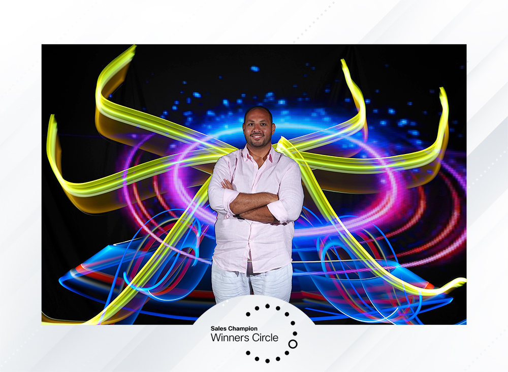 Retrato Light Painting Photocall Winners Circle