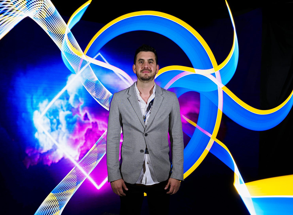 Retrato Light Painting Photocall GLS Madrid