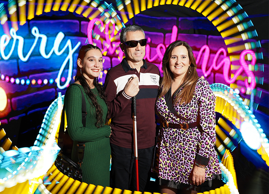 Retrato Light Painting Photocall tematizado Navidad